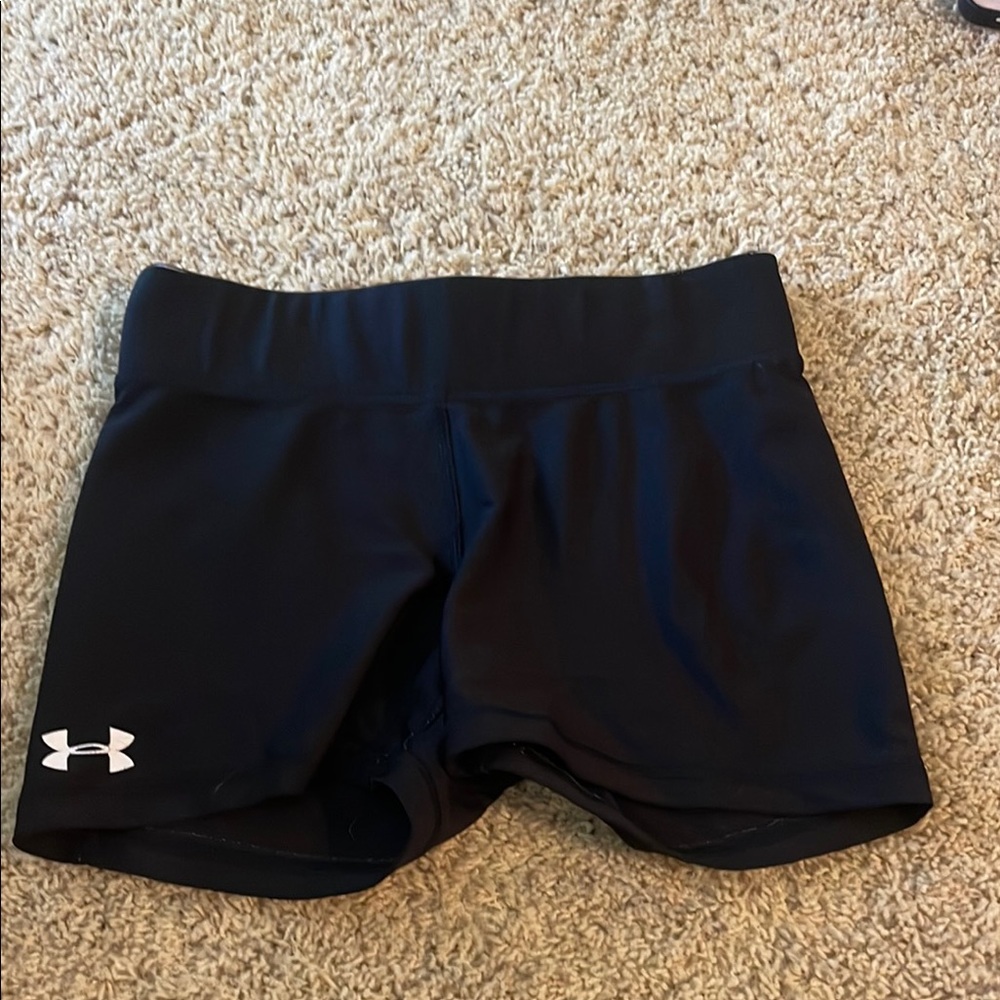 Under Armour Black Athletic Shorts with Compression Fit